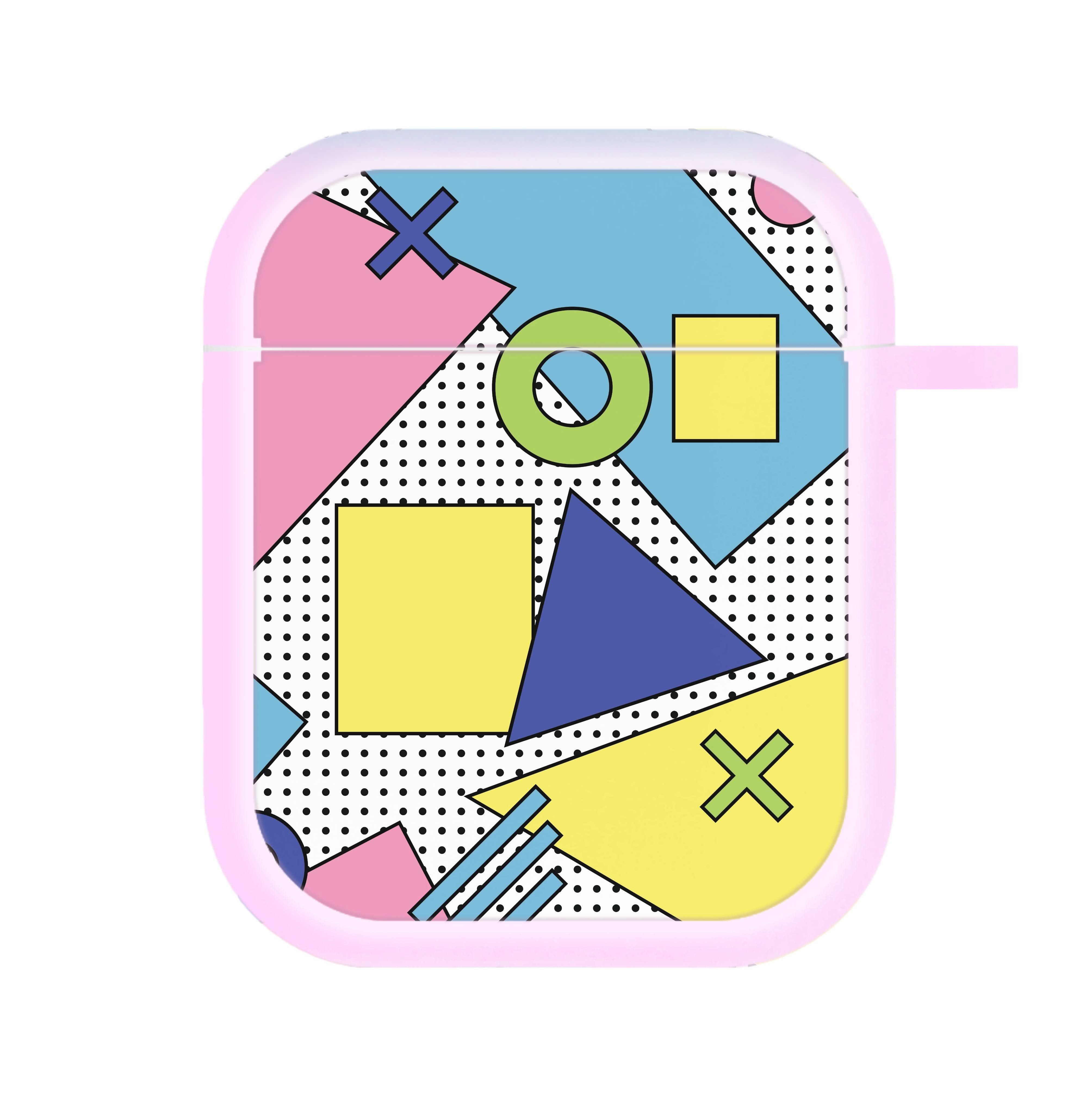 Geometric Abstract Shapes Pattern AirPods Case