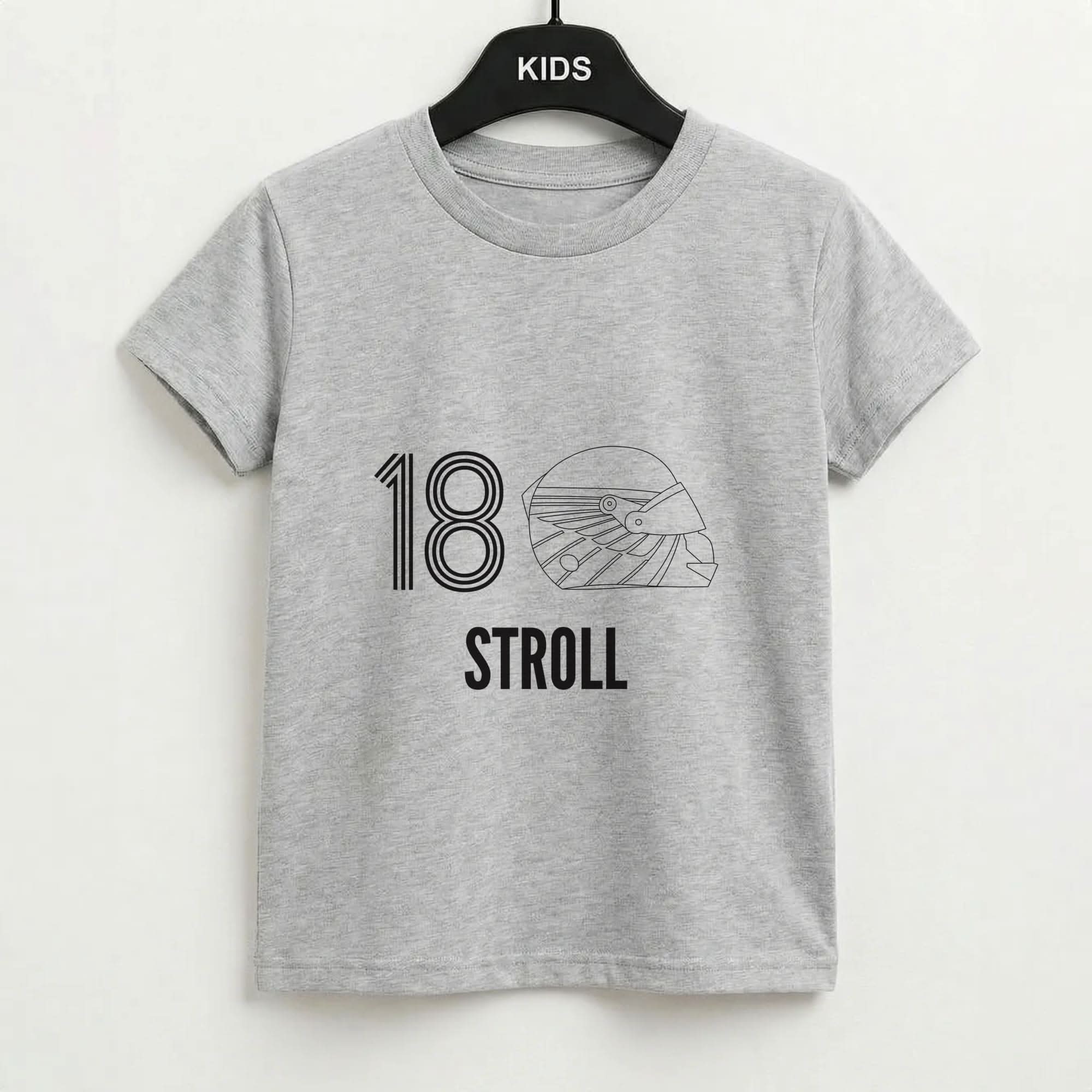 Stroll Helmet 2026 Grey Kids T-Shirt