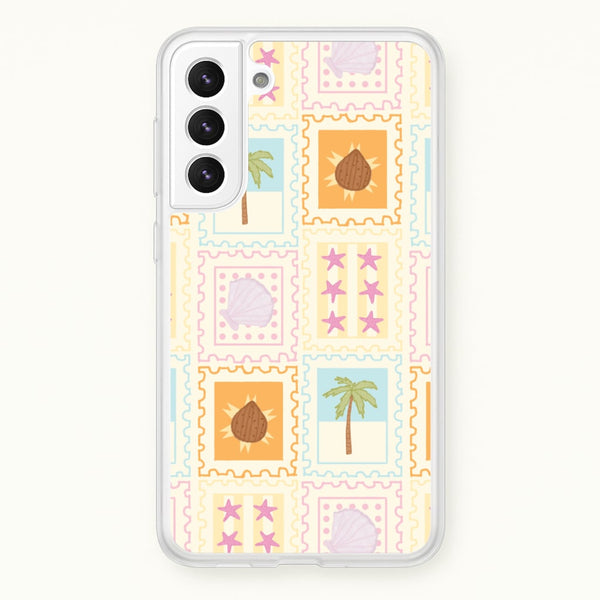 Tropical Stamps Galaxy S22 Plus Case