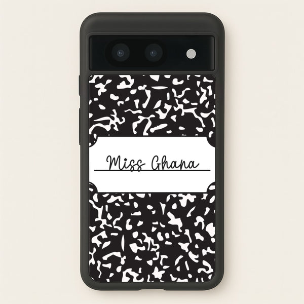 Personalised School Notebook Google Pixel 8a Case