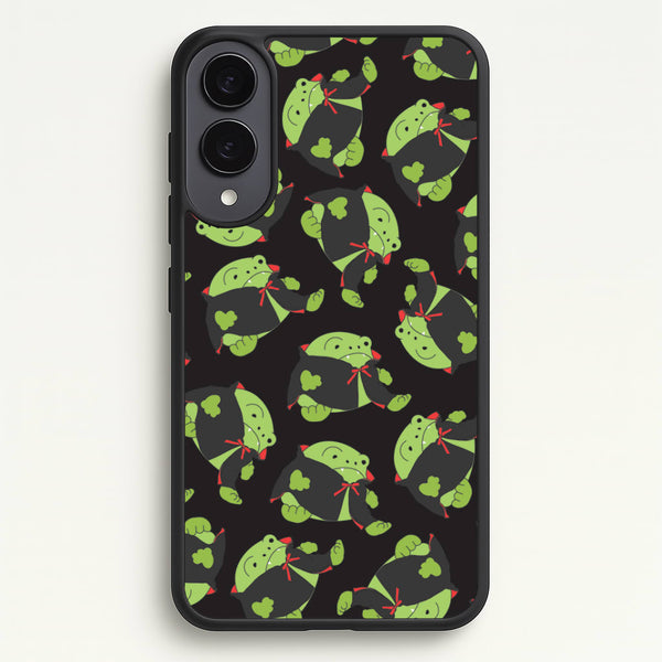 Vampire Frog Pattern - Halloween Galaxy S25 Edge Case