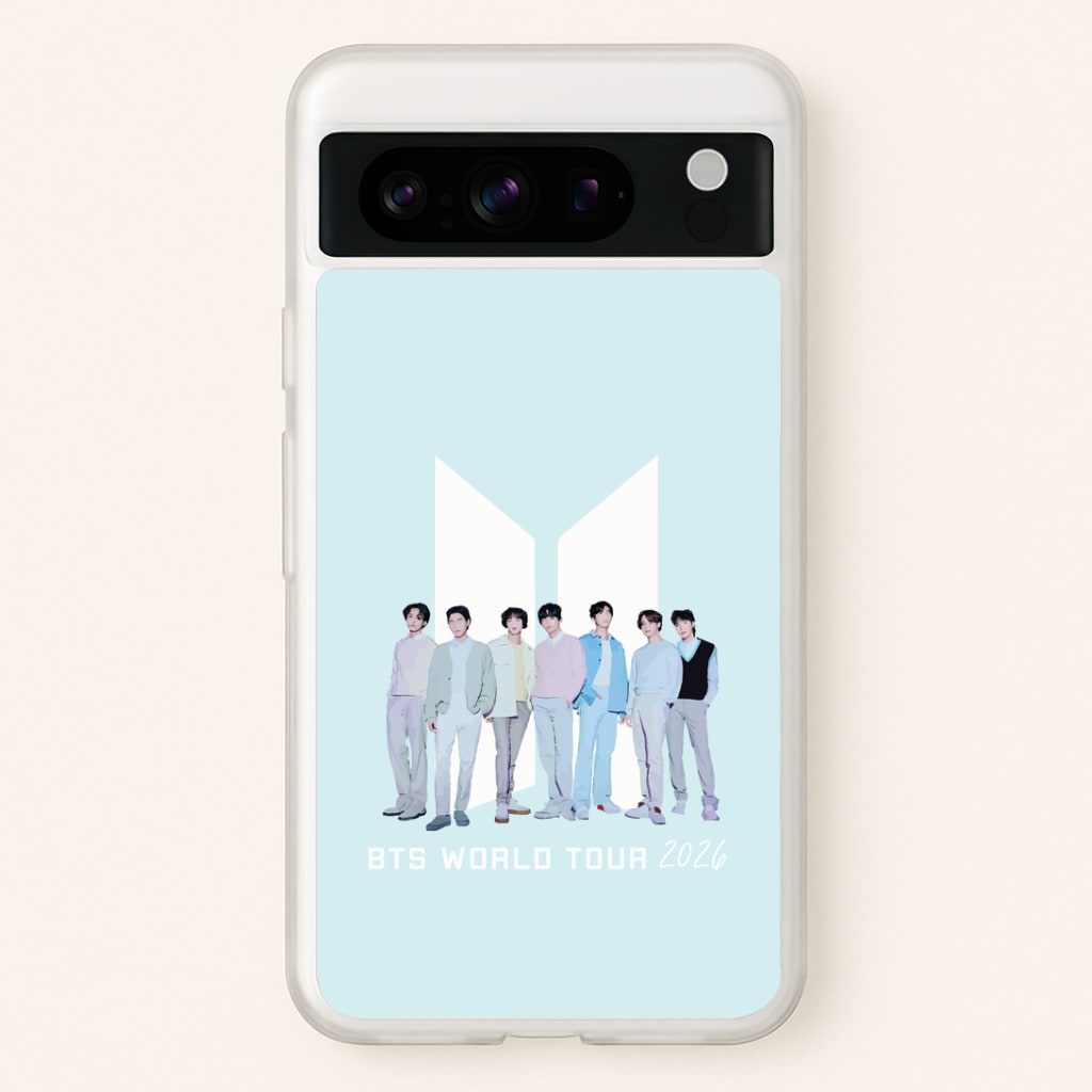 K-Pop Band Tour Pastel Blue Google Pixel 8 Pro Case