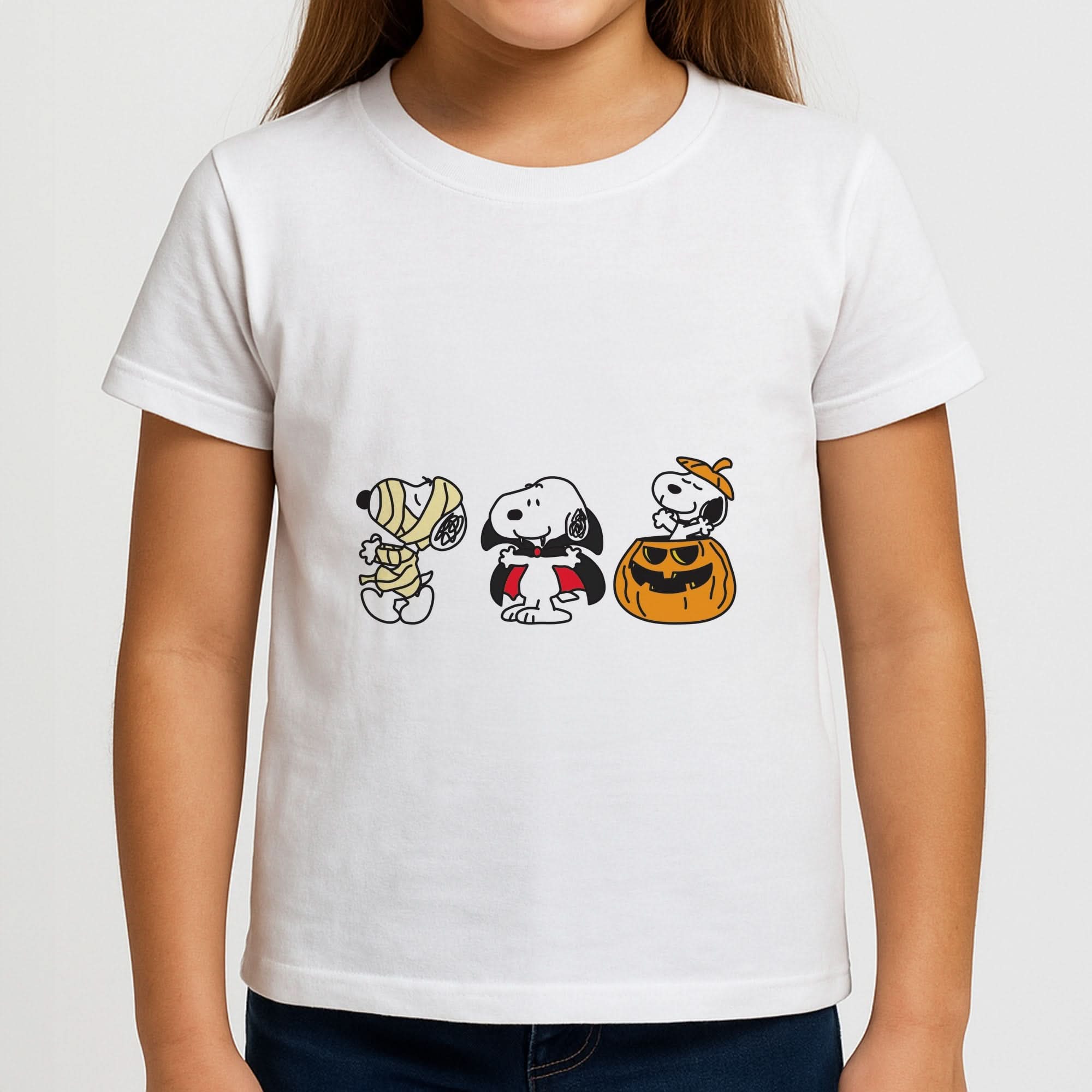 Cartoon Beagle Halloween Costumes Girls T-Shirt