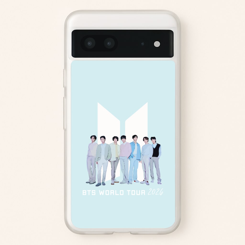 K-Pop Band Tour Pastel Blue Google Pixel 7 Case