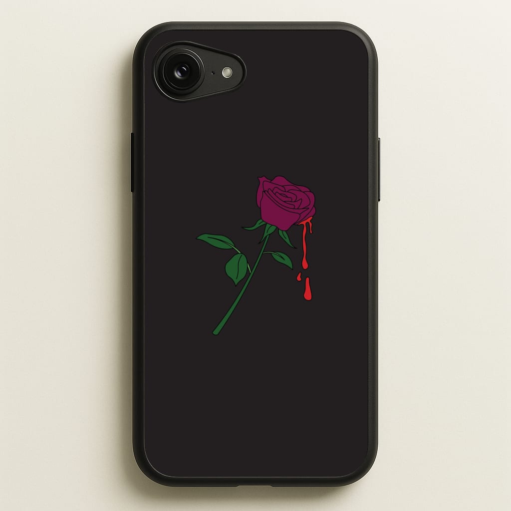 Dark Pink Rose iPhone 16e Case