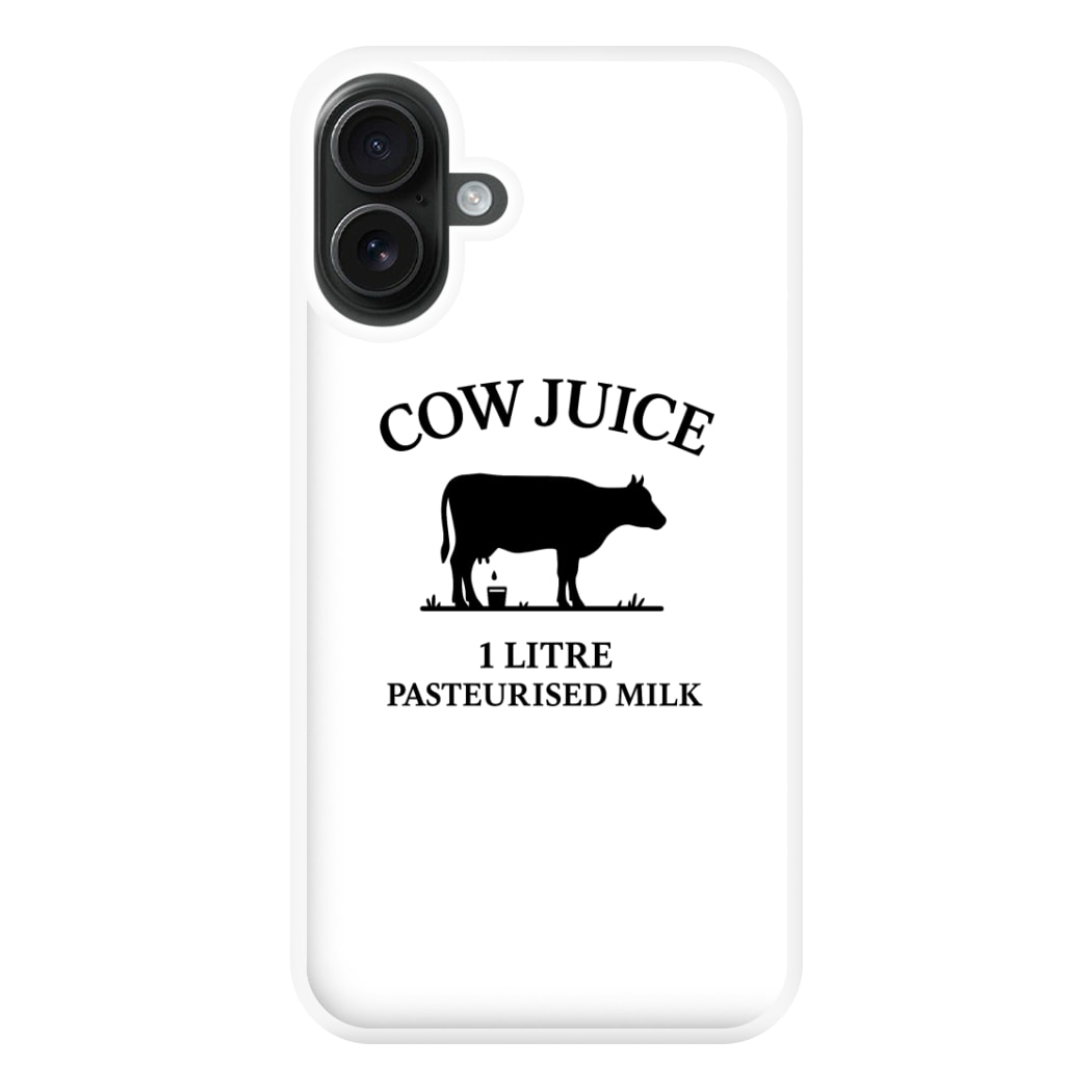 Cow Juice iPhone 16 Plus Case