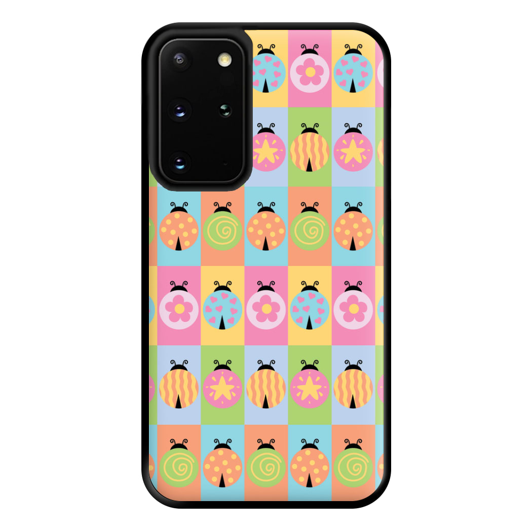 Cartoon Ladybugs Colourful Pattern Galaxy S20 Plus Case