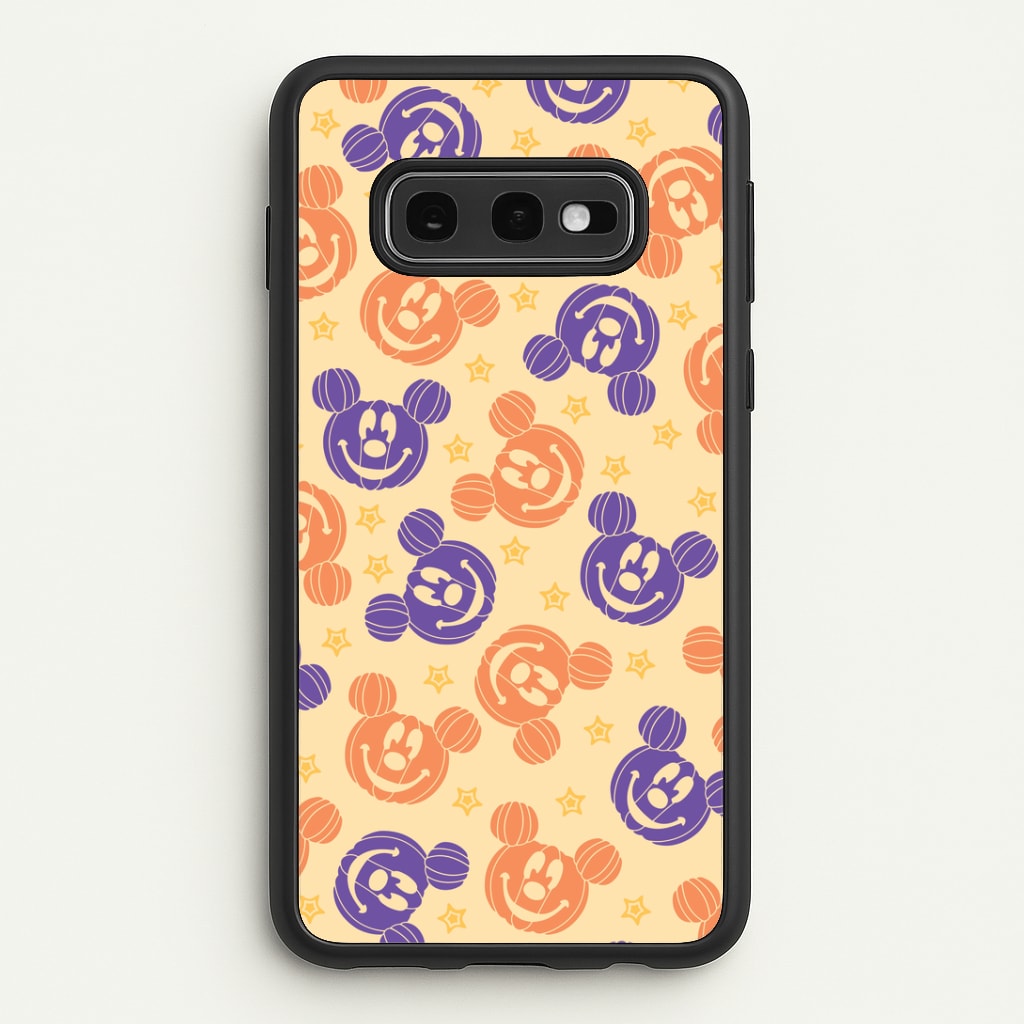 Pumkin Mouse And Stars Pattern Galaxy S10e Case
