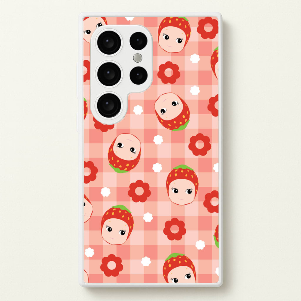 Strawberry Angel Pattern Galaxy S24 Ultra Case
