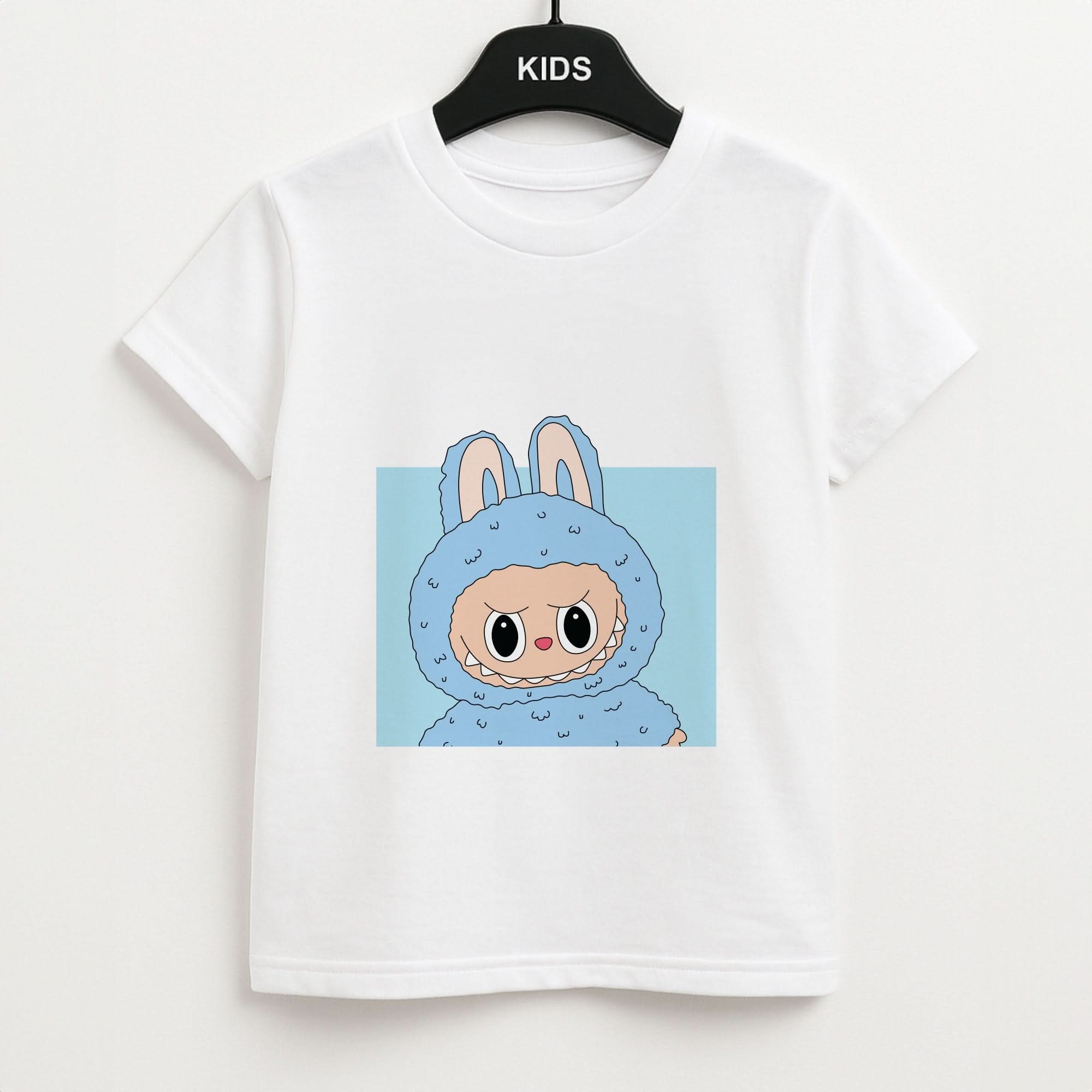 Cute Blue Notebook Monster Kids Unisex T-Shirt
