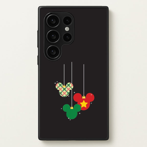 Cartoon Mouse Hanging Baubles Galaxy S24 Ultra Case
