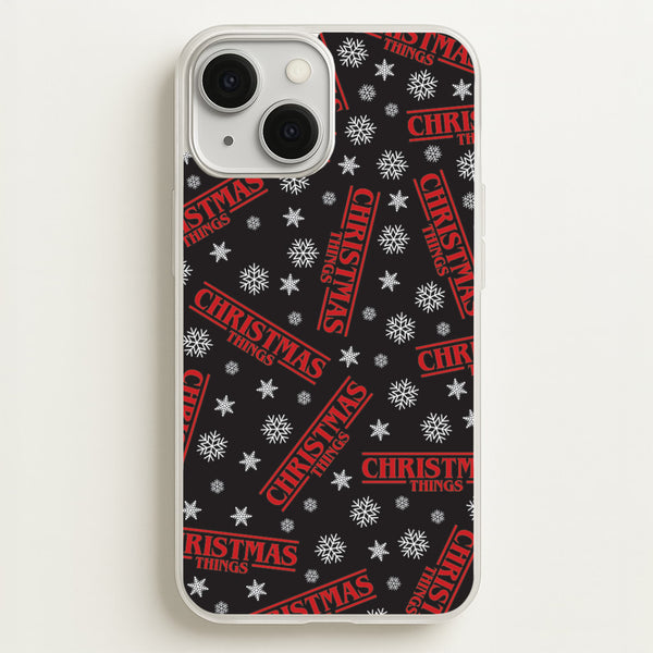 Christmas Things Snowflake Pattern iPhone 13 Case