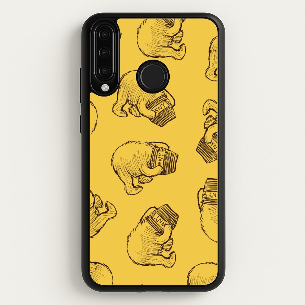 Winnie Honey Pot Pattern Huawei P30 Lite Case