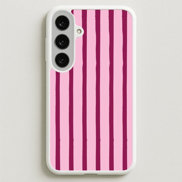 Strawberry Stripes Galaxy S25FE Case