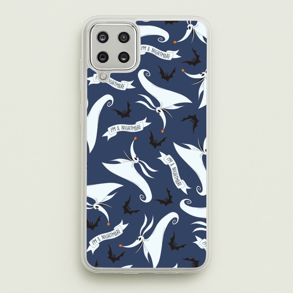 Skeleton Dog And Bats Pattern Galaxy A12 Case