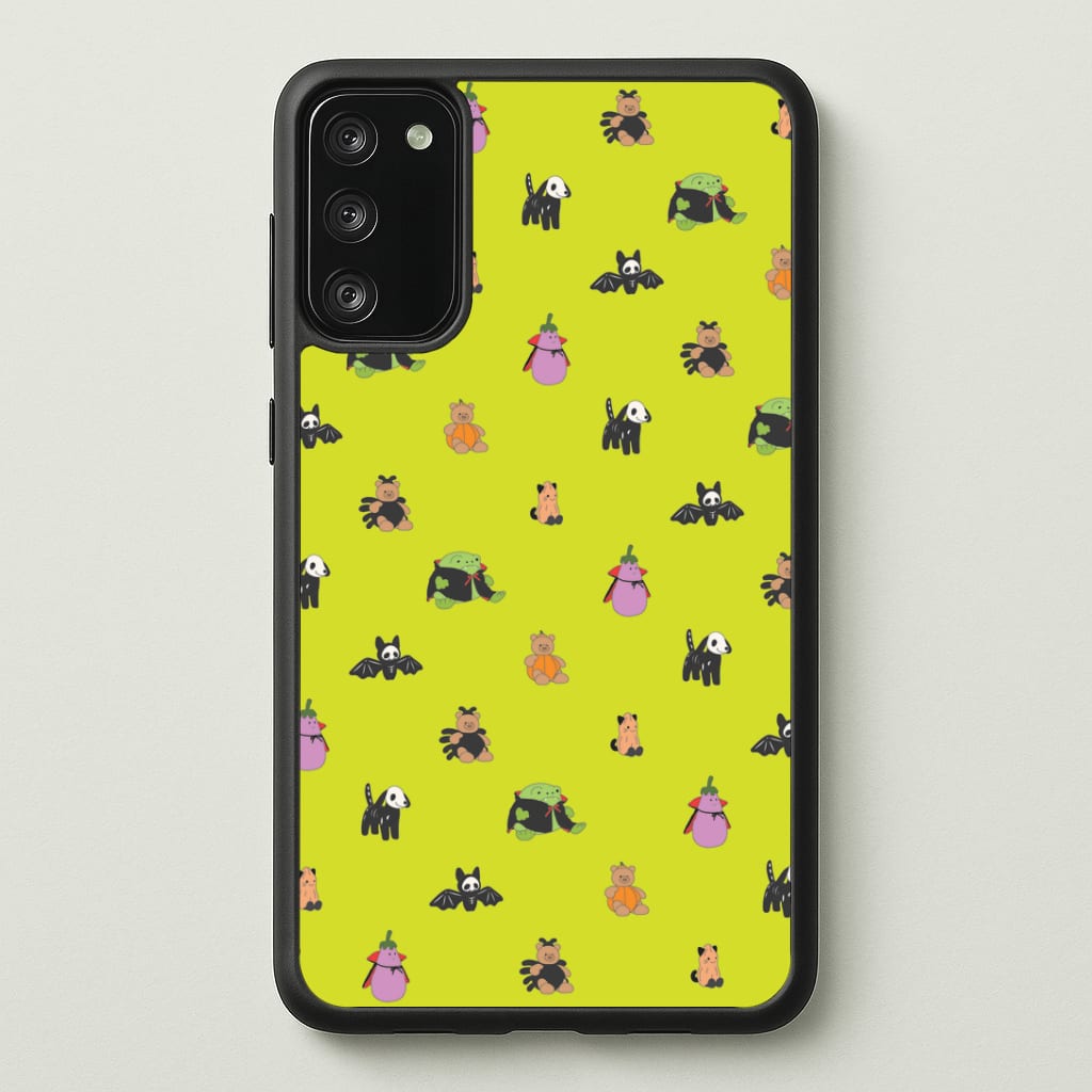 Halloween Plushies Pattern III - Halloween Galaxy A41 Case