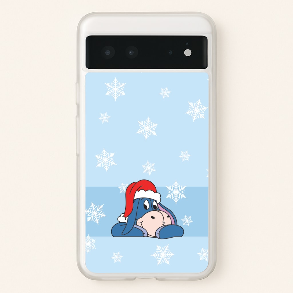 Cartoon Donkey Snowflakes Google Pixel 6 Case