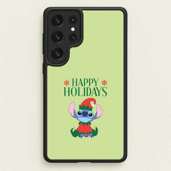 Cute Blue Alien Elf Galaxy S22 Ultra Case