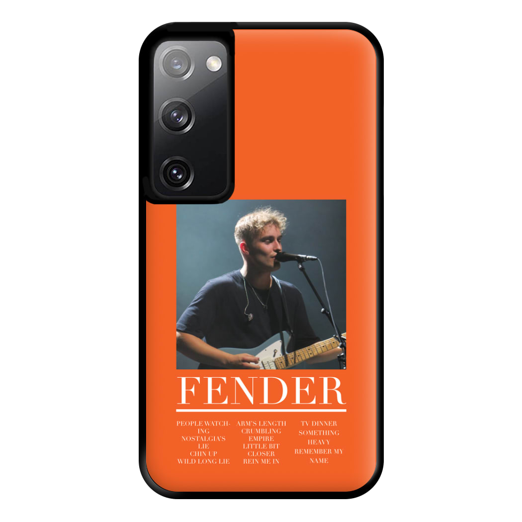 Fender Orange Song List Galaxy S20 Case