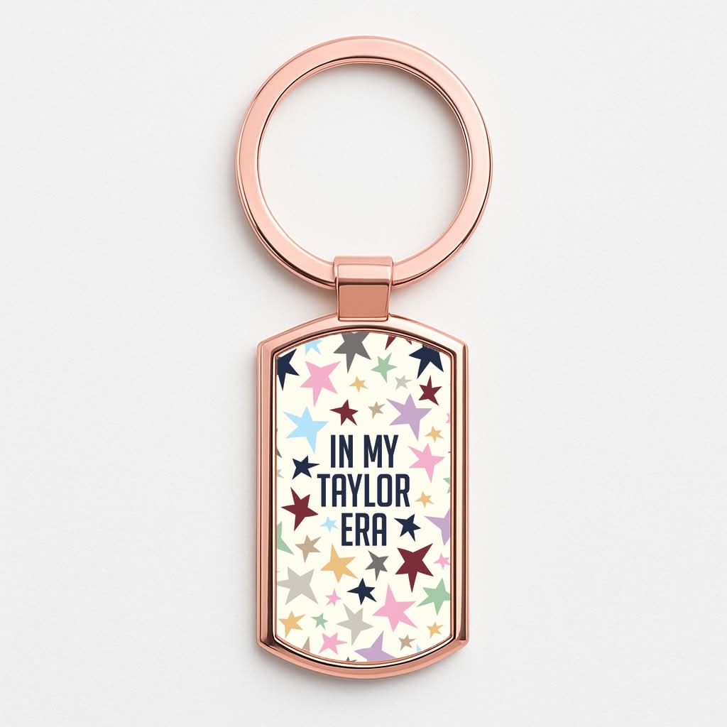 In My Taylor Era Rose Gold Keyring
