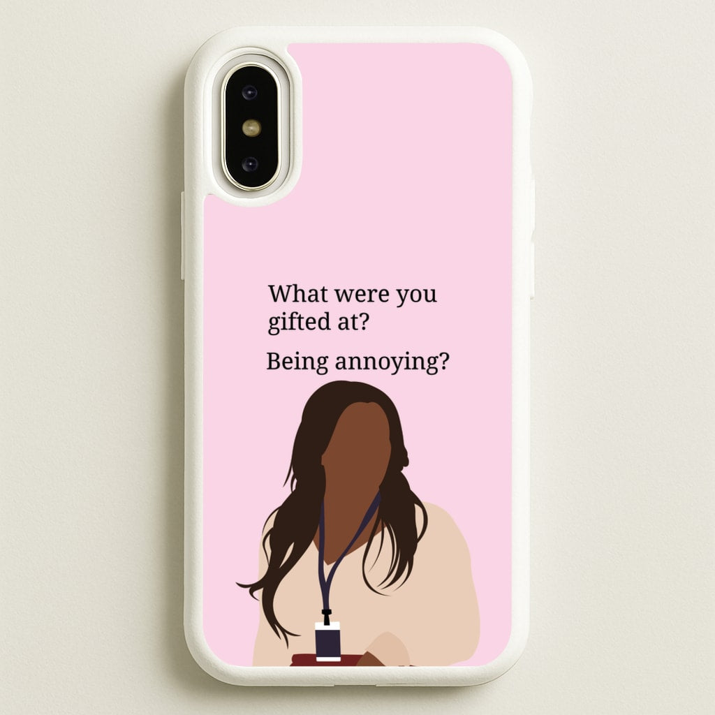 Gifted At Being Annoying - Abbott Elementary Phone Case for iPhone X / XS