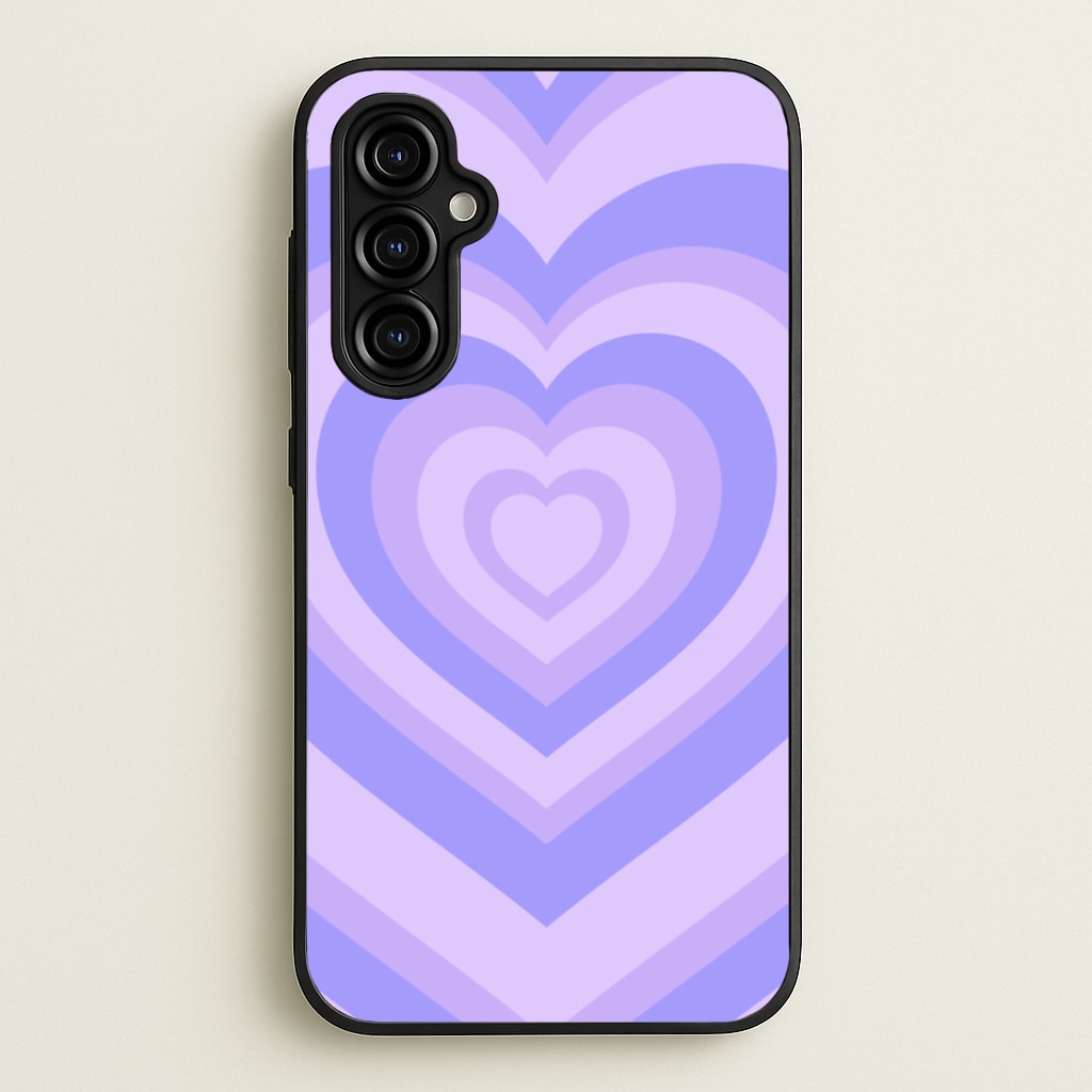 Purple - Colourful Hearts - Colourful Hearts Phone Case for Galaxy A54