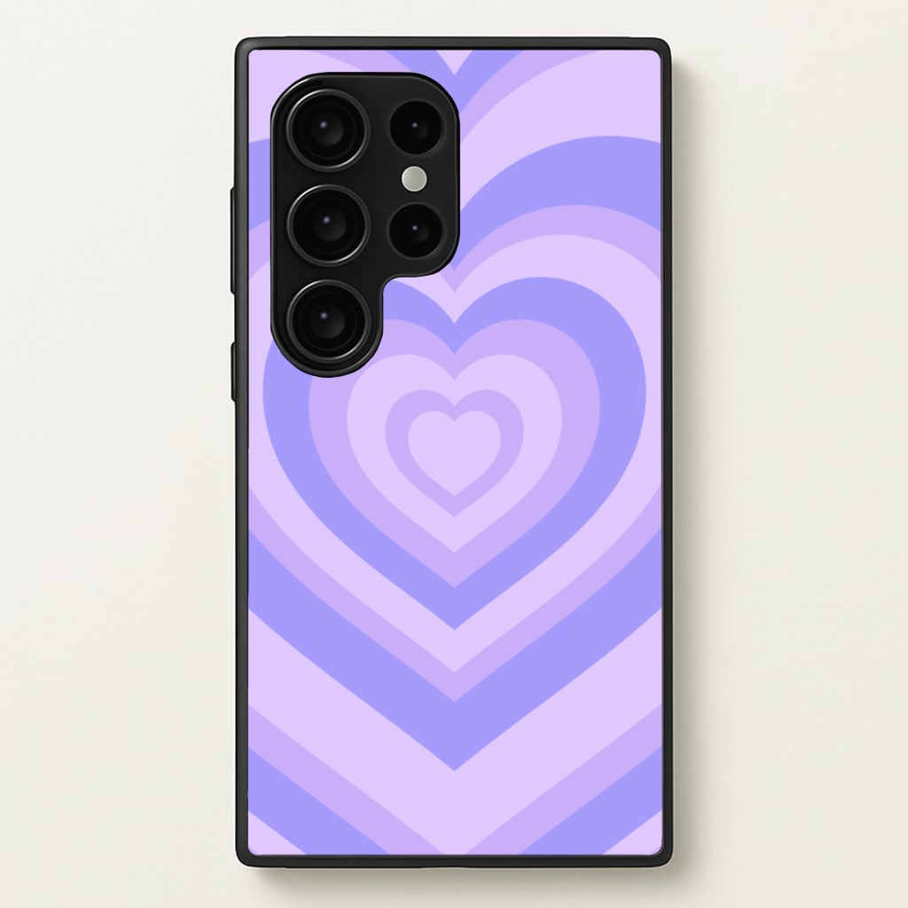 Purple - Colourful Hearts - Colourful Hearts Phone Case for Galaxy S24 Ultra