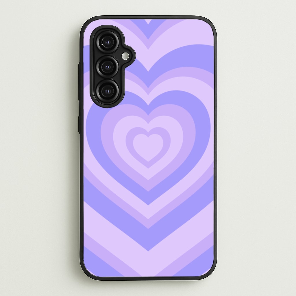 Purple - Colourful Hearts - Colourful Hearts Phone Case for Galaxy A14