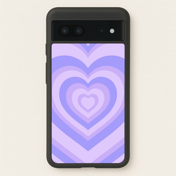 Purple - Colourful Hearts - Colourful Hearts Phone Case for Google Pixel 7