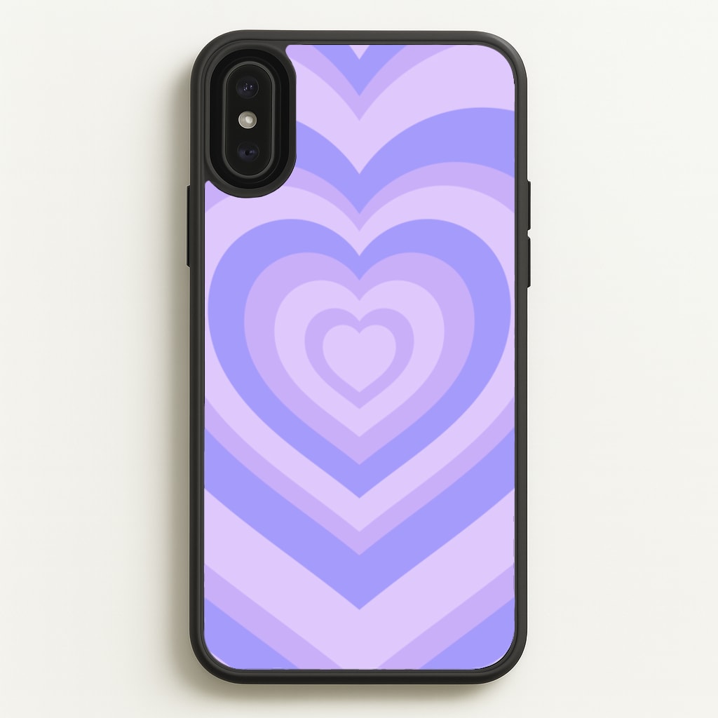 Purple - Colourful Hearts - Colourful Hearts Phone Case for iPhone XS Max