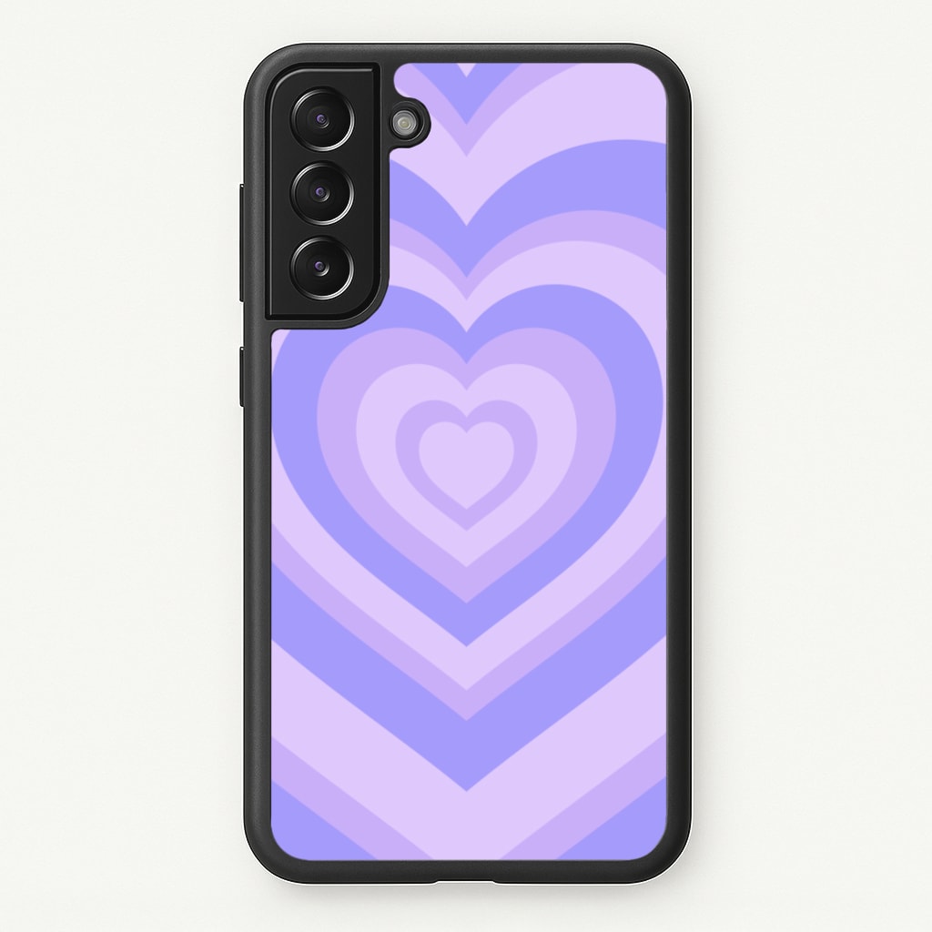 Purple - Colourful Hearts - Colourful Hearts Phone Case for Galaxy S21