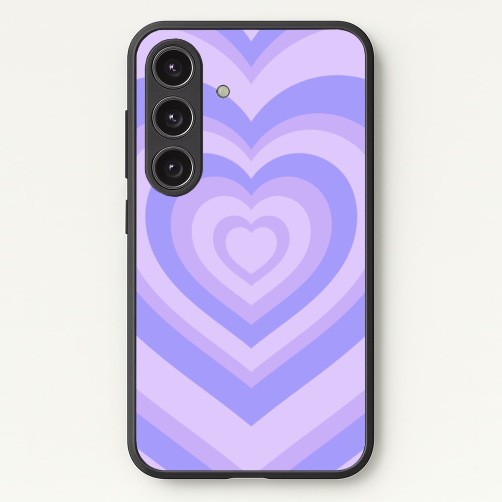 Purple - Colourful Hearts - Colourful Hearts Phone Case for Galaxy S24 Plus