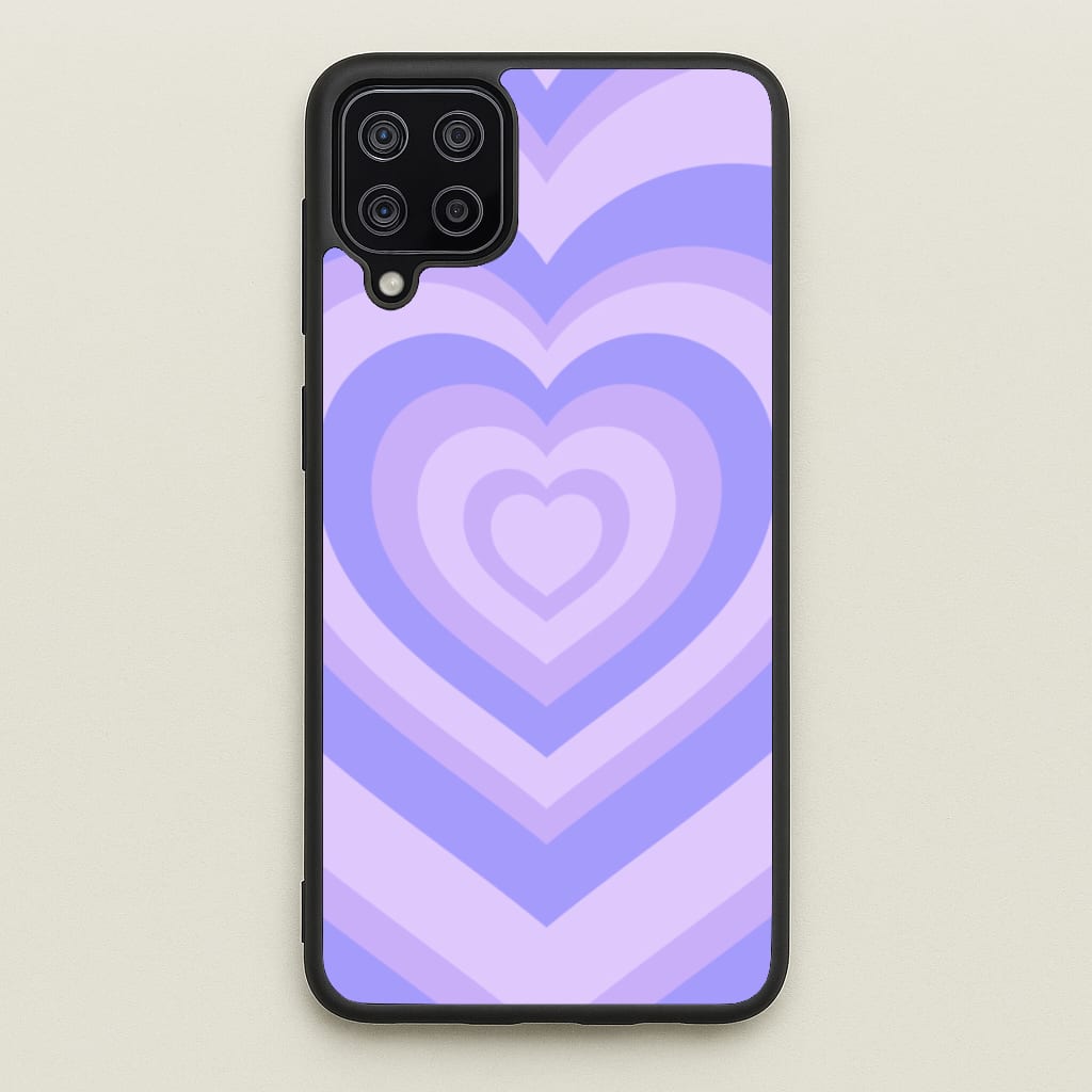 Purple - Colourful Hearts - Colourful Hearts Phone Case for Galaxy A12