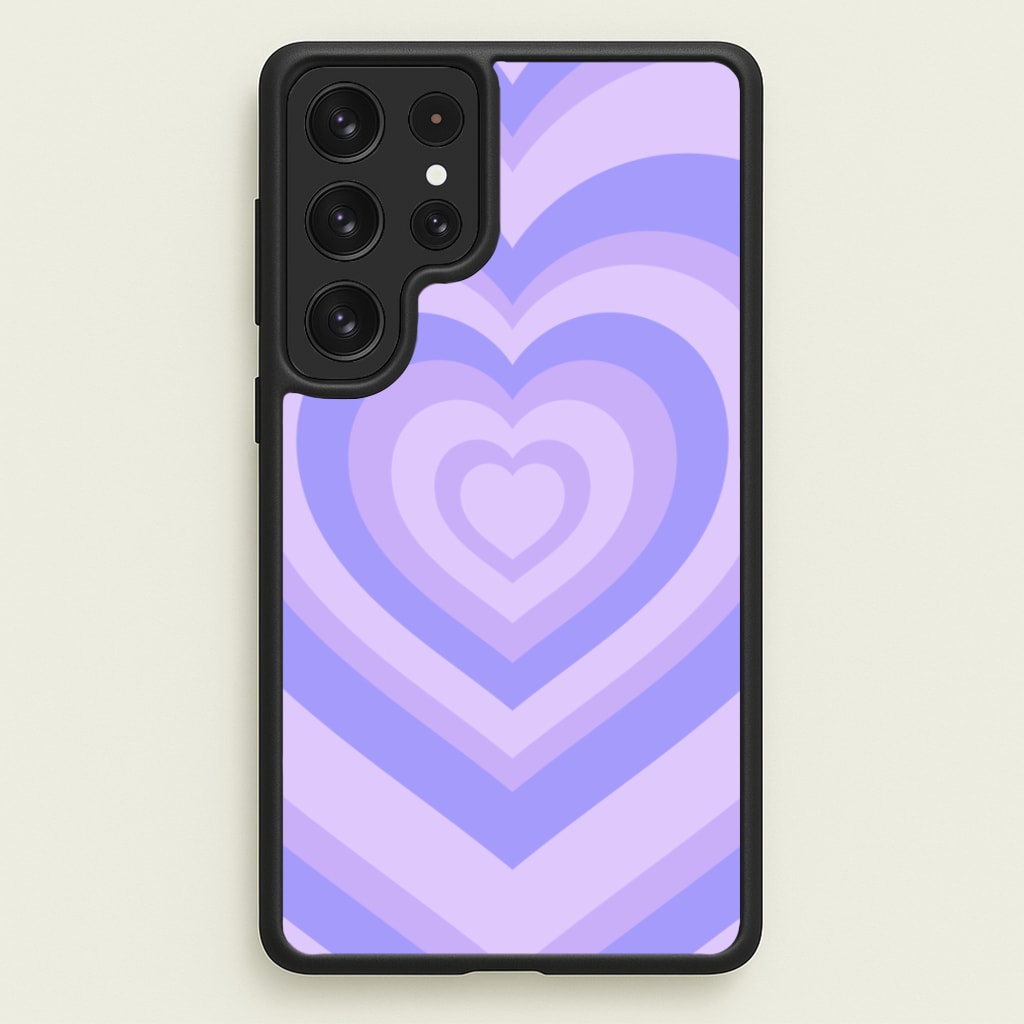 Purple - Colourful Hearts - Colourful Hearts Phone Case for Galaxy S22 Ultra