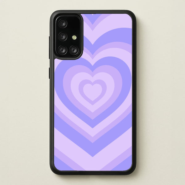 Purple - Colourful Hearts - Colourful Hearts Phone Case for Galaxy A71