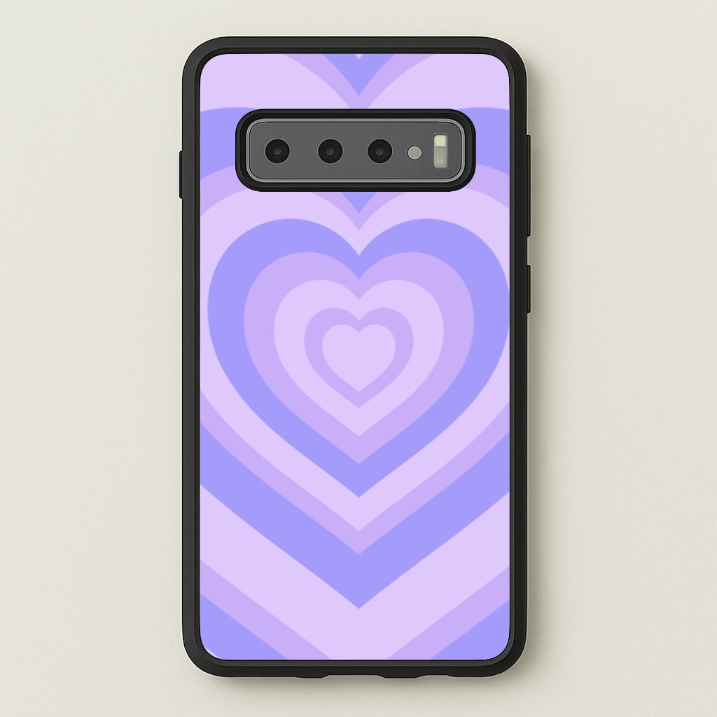Purple - Colourful Hearts - Colourful Hearts Phone Case for Galaxy S10