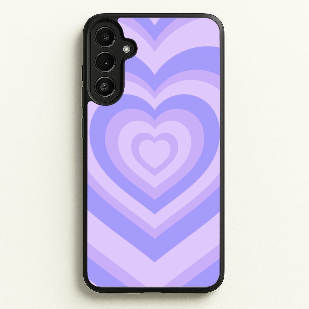 Purple - Colourful Hearts - Colourful Hearts Phone Case for Galaxy A34