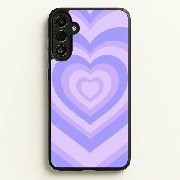 Purple - Colourful Hearts - Colourful Hearts Phone Case for Galaxy A34