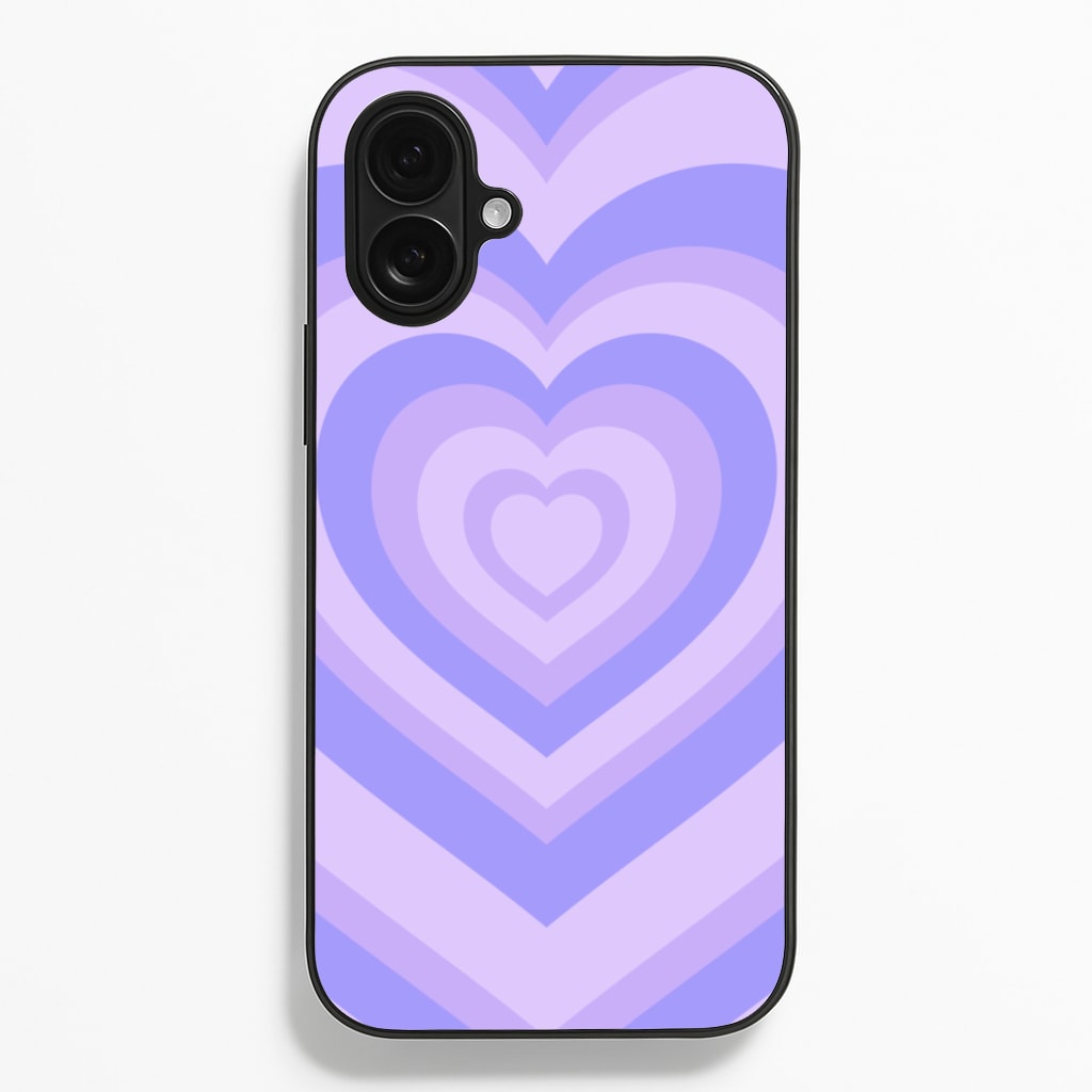 Purple - Colourful Hearts Phone Case