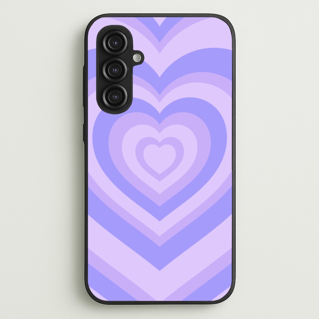 Purple - Colourful Hearts - Colourful Hearts Phone Case for Galaxy S23FE