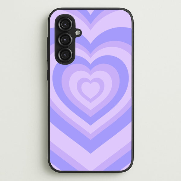 Purple - Colourful Hearts - Colourful Hearts Phone Case for Galaxy S23FE