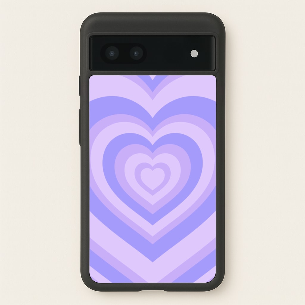 Purple - Colourful Hearts - Colourful Hearts Phone Case for Google Pixel 7a