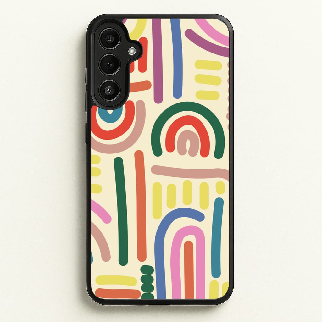 Abstract Patterns 23 - Abstract Patterns Phone Case for Galaxy A36