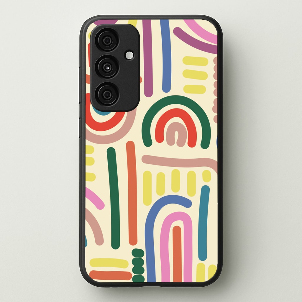 Abstract Patterns 23 - Abstract Patterns Phone Case for Galaxy A55