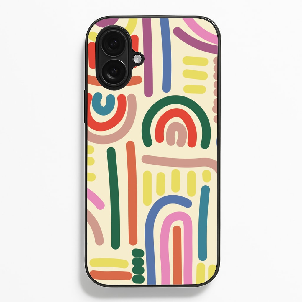 Abstract Patterns 23 - Abstract Patterns Phone Case for iPhone 16 Plus