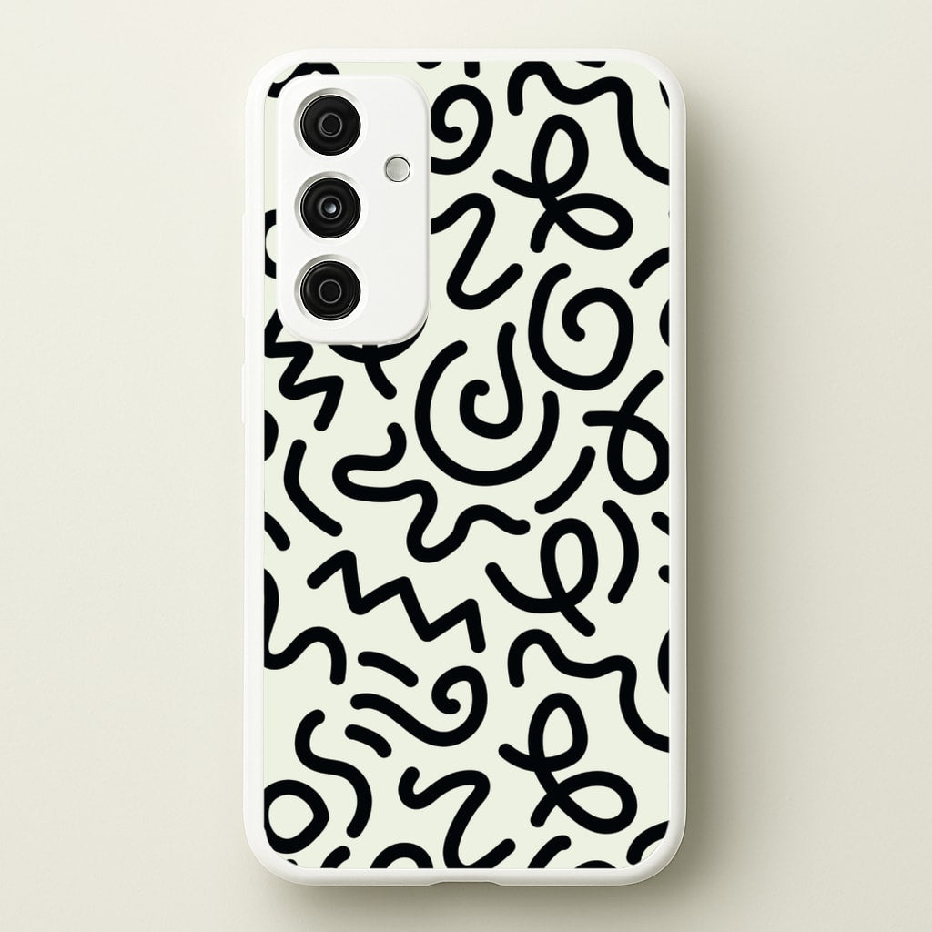 Abstract Patterns 28 - Abstract Patterns Phone Case for Galaxy A55
