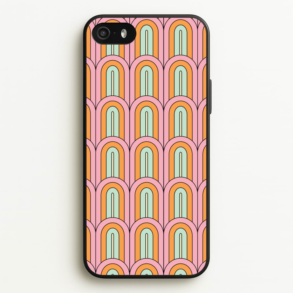 Pastel Retro Arches Pattern - Abstract Patterns Phone Case for iPhone 5 / 5s / SE 2016