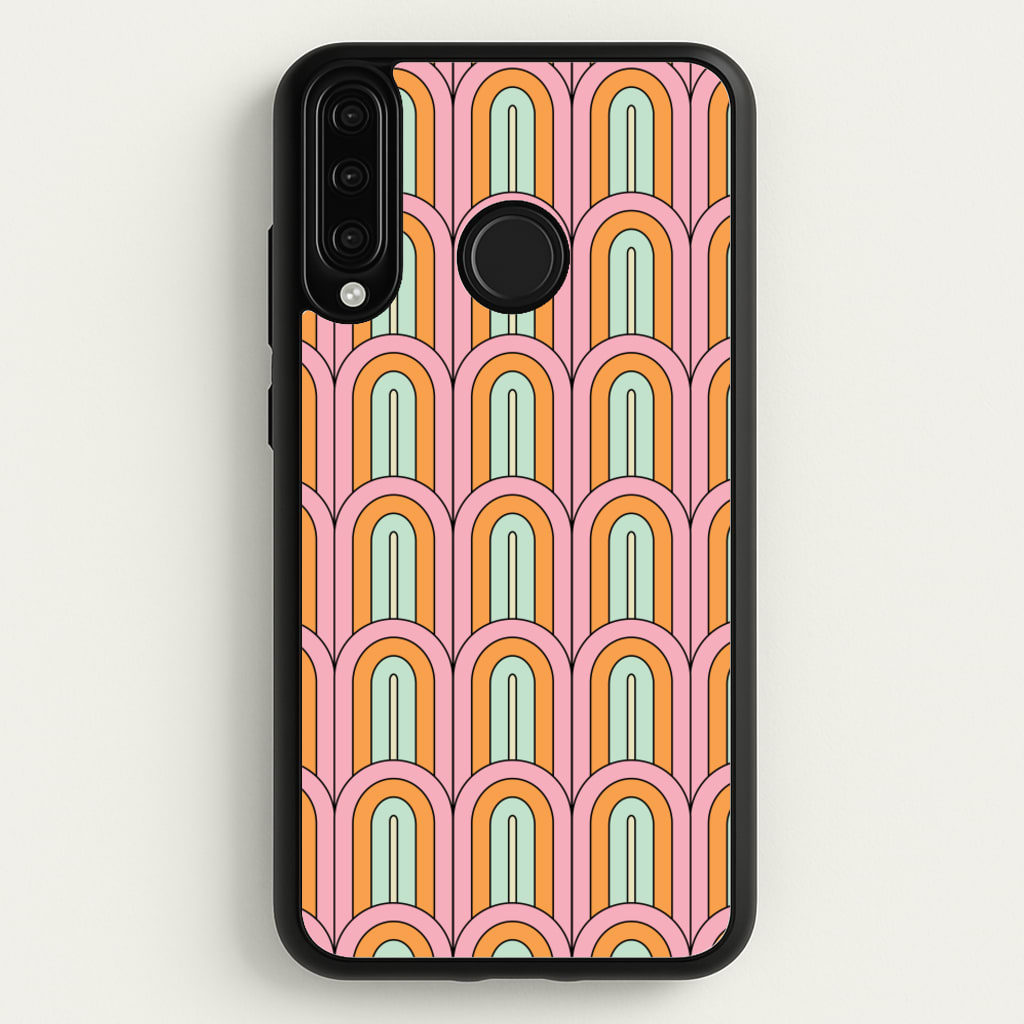 Pastel Retro Arches Pattern - Abstract Patterns Phone Case for Huawei P30 Lite