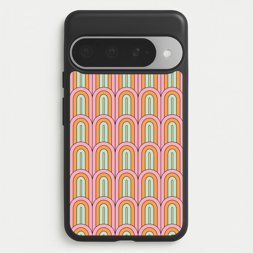 Pastel Retro Arches Pattern Phone Case for Google Pixel 10 Pro XL