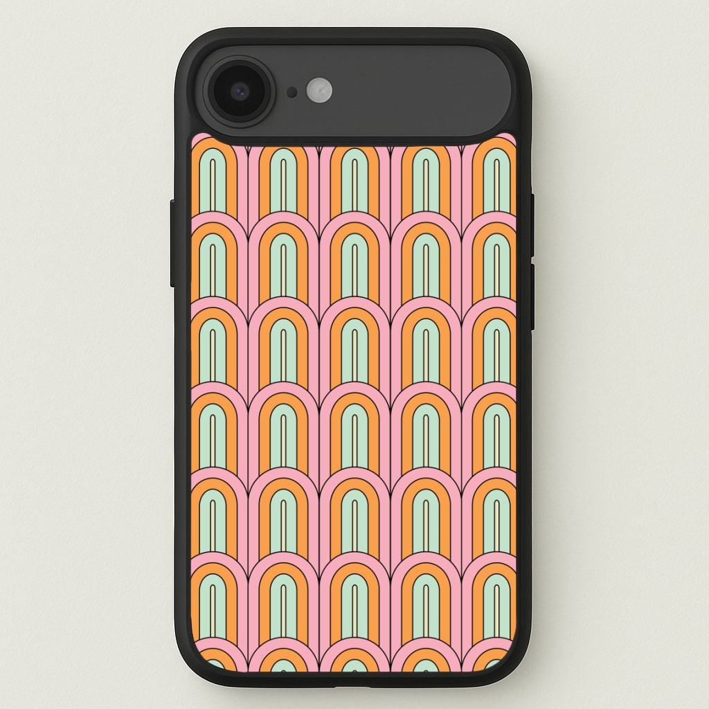 Pastel Retro Arches Pattern Phone Case for iPhone 17 Air